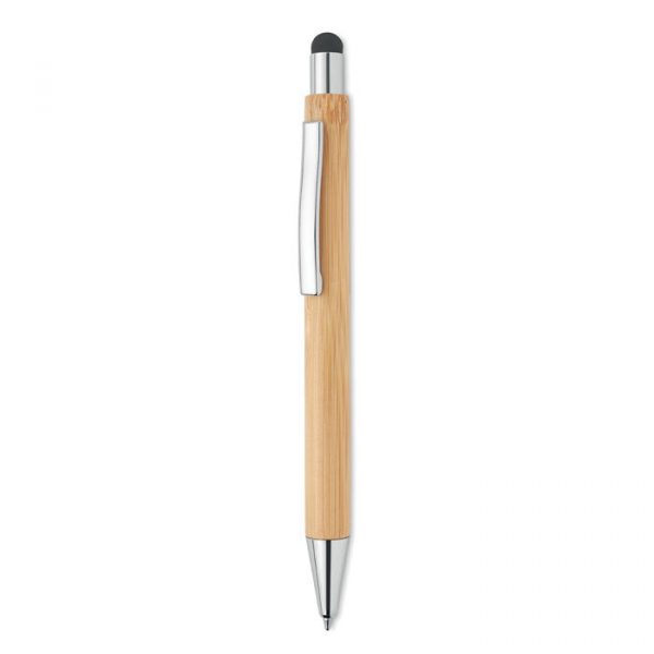 Kugelschreiber mit Touchpen aus Bambus