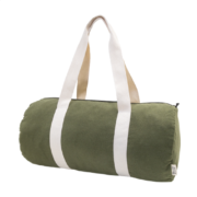 Sporttasche aus recycleter Baumwolle olive-grün