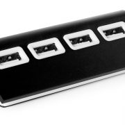 USB-Hub Aluminium schwarz