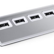 USB-Hub Aluminium silber