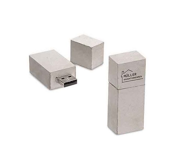USB-Stick aus Beton grau