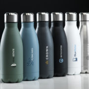 Edelstahl Trinkflasche in Flaschenform